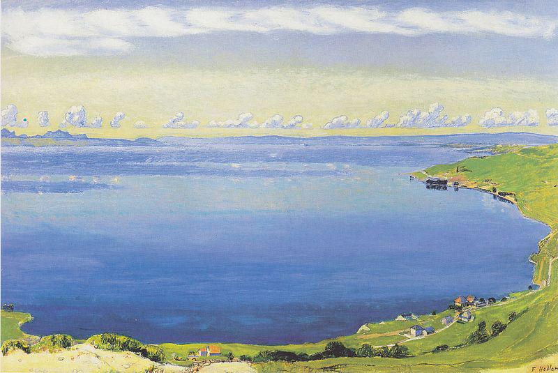 Ferdinand Hodler Genfersee von Chexbres aus oil painting picture